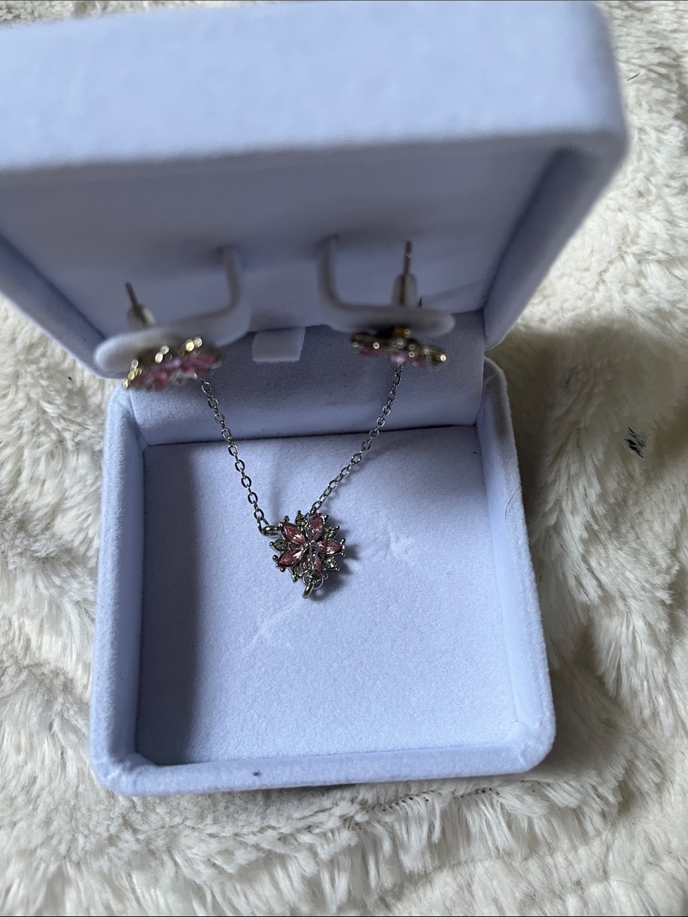 Necklace, Earrings, and Brooch - Picture 2 of 4